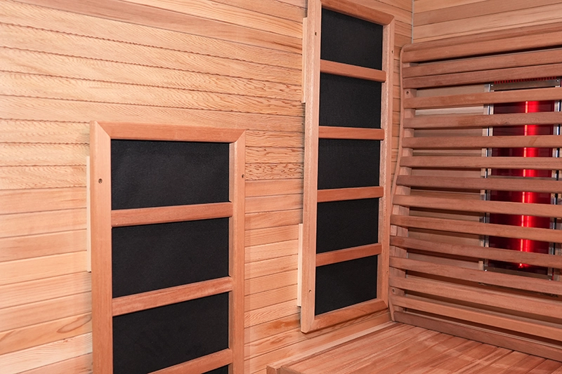 Custom Size 4 6 Person Red Cedar Outdoor Far Infrared Sauna 007