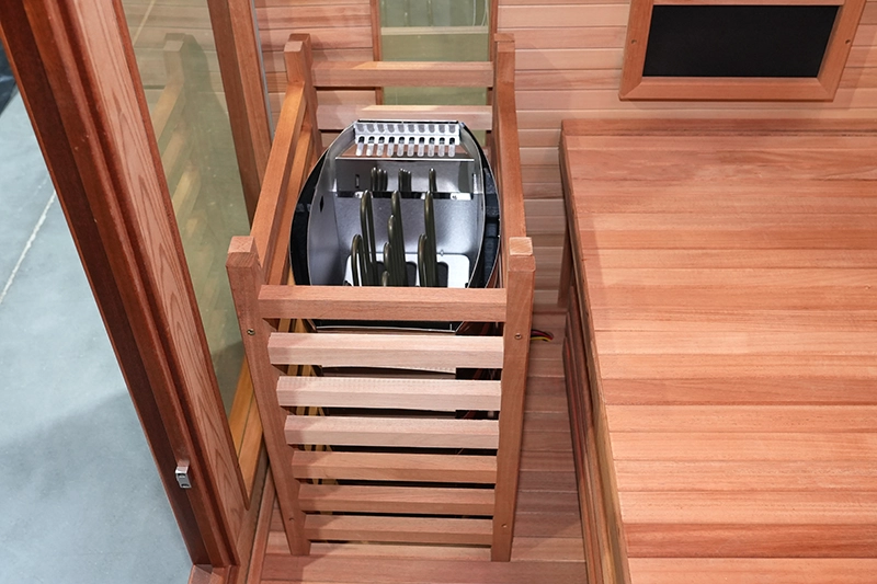 Custom Size 4 6 Person Red Cedar Outdoor Far Infrared Sauna 008