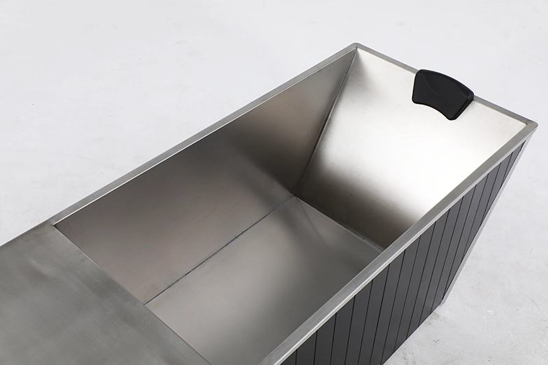 Custom 1 Person Recovery Black Modern Cold Plunge Tubs 11