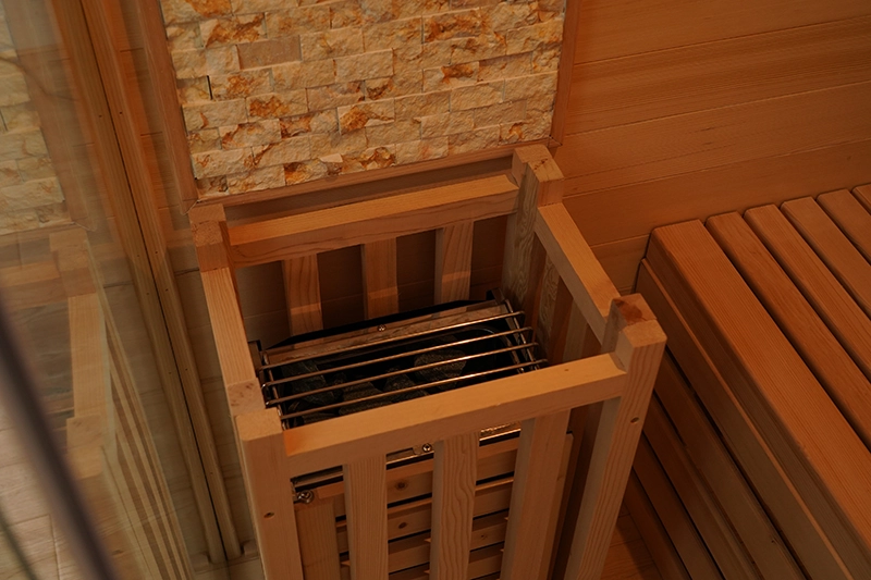 Najlepšia tradičná parná domáca sauna pre dve osoby s plným spektrom 006